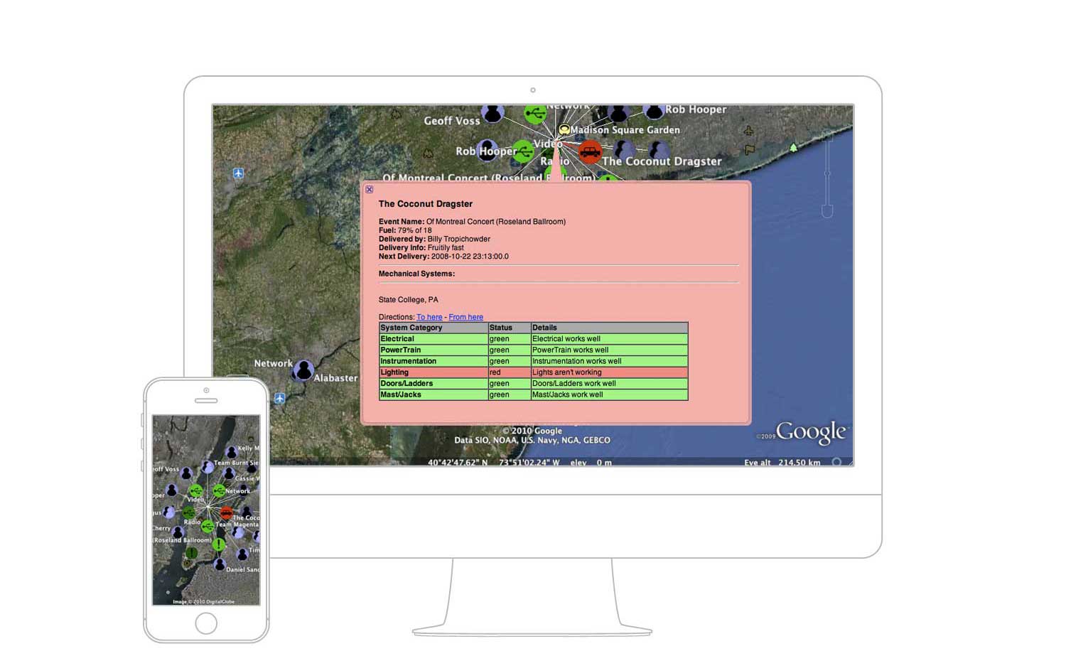 TacOps on a phone and a desktop